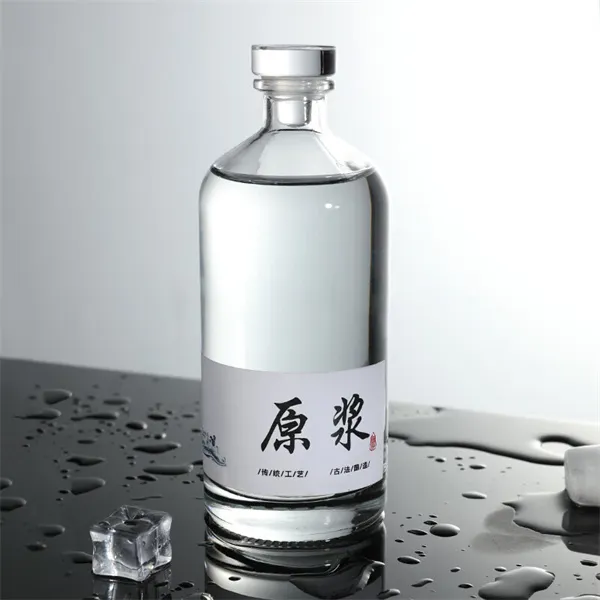 Transparent Vodka Wine Bottle